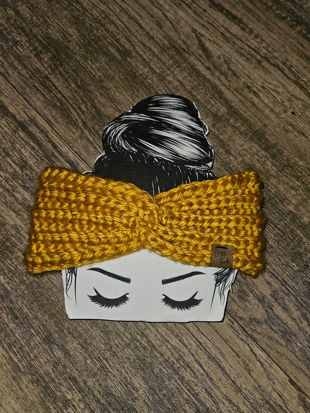 Handmade Mustard Yellow Knit Twisted Headband